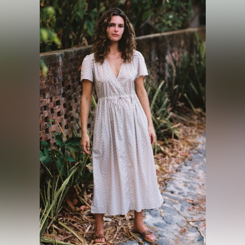 Christy Dawn Cream Midi Dress